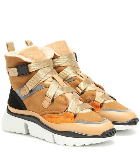 chloe sonnie high top sneaker